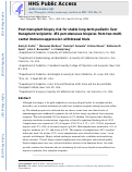 Cover page: Posttransplant biopsy risk for stable long-term pediatric liver transplant recipients: 451 percutaneous biopsies from two multicenter immunosuppression withdrawal trials