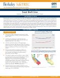 Cover page: SafeTREC Traffic Safety Facts: Seat Belt Use