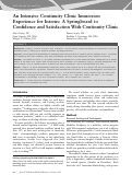 Cover page: An Intensive Continuity Clinic Immersion Experience for Interns: A Springboard to Confidence and Satisfaction With Continuity Clinic