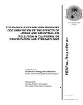 Cover page: Physical/Statistical and Modeling Documentation of the Effects of Urban and Industrial Air Pollution in California on Precipitation and Stream Flows in Mountainous Terrain Downwind