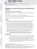 Cover page: Meta‐analyses of human gut microbes associated with obesity and IBD