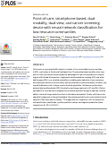 Cover page: Point-of-care, smartphone-based, dual-modality, dual-view, oral cancer screening device with neural network classification for low-resource communities