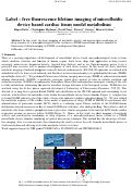 Cover page: Label - free fluorescence lifetime imaging of microfluidic device based cardiac tissue model metabolism