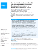 Cover page: The rice XA21 ectodomain fused to the Arabidopsis EFR cytoplasmic domain confers resistance to Xanthomonas oryzae pv. oryzae