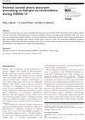 Cover page: Internal carotid artery aneurysm presenting as diplopia via telemedicine during COVID-19