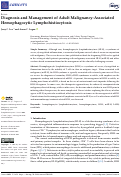 Cover page: Diagnosis and Management of Adult Malignancy-Associated Hemophagocytic Lymphohistiocytosis