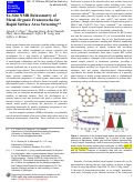 Cover page: Ex Situ NMR Relaxometry of Metal–Organic Frameworks for Rapid Surface‐Area Screening