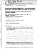 Cover page: A cross-diagnostic study of Adherence to Ecological Momentary Assessment: Comparisons across study length and daily survey frequency find that early adherence is a potent predictor of study-long adherence.