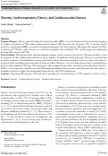 Cover page: Obesity, Cardiorespiratory Fitness, and Cardiovascular Disease