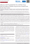 Cover page: Influenza A(H1N1)pdm09 But Not A(H3N2) Virus Infection Induces Durable Seroprotection: Results From the Ha Nam Cohort.