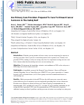 Cover page: Are primary care providers prepared to care for survivors of breast cancer in the safety net?