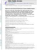 Cover page: Depression and clinical progression in spinocerebellar ataxias.