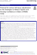 Cover page: Protocol for serious fall injury adjudication in the Strategies to Reduce Injuries and Develop Confidence in Elders (STRIDE) study