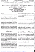 Cover page: Modeling Short Range Wakefield Effects in a High Gradient Linac