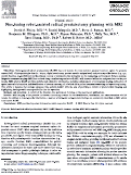 Cover page: Fine-tuning robot-assisted radical prostatectomy planning with MRI