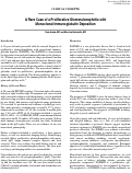 Cover page: A Rare Case of a Proliferative Glomerulonephritis with Monoclonal Immunoglobulin Deposition