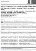 Cover page: Efficacy and Safety of Leuprolide Acetate 6-Month Depot for the Treatment of Central Precocious Puberty: A Phase 3 Study