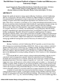 Cover page: Using occupant feedback to drive energy efficiency across an entire university campus