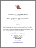 Cover page: Failing but not Fooling, Public Housing Residents: The Impact of Job Interventions