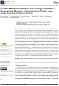 Cover page: Nicotine-Mediated Recruitment of GABAergic Neurons to a Dopaminergic Phenotype Attenuates Motor Deficits in an Alpha-Synuclein Parkinson’s Model