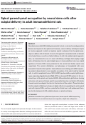 Cover page: Spinal parenchymal occupation by neural stem cells after subpial delivery in adult immunodeficient rats