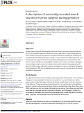 Cover page: A description of externally recorded womb sounds in human subjects during gestation