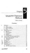 Cover page: Inhalation exposure methods