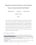 Cover page: Regulation and the demand for credit default swaps in experimental bond markets