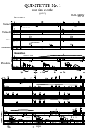 Cover page: Quintette Nr. 1