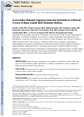 Cover page: Association Between Hypoglycemia and Dementia in a Biracial Cohort of Older Adults With Diabetes Mellitus