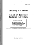 Cover page: CALCULATED AND OBSERVED EFFECT OF ALUMINA DISPERSIONS ON YOUNG'S MODULUS OF A GLASS