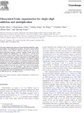 Cover page: Dissociated brain organization for single-digit addition and multiplication