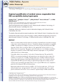 Cover page: Regional quantification of cerebral venous oxygenation from MRI susceptibility during hypercapnia