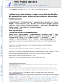 Cover page: Multi-ancestry meta-analysis of tobacco use disorder identifies 461 potential risk genes and reveals associations with multiple health outcomes