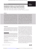 Cover page: Metabolomic markers of altered nucleotide metabolism in early stage adenocarcinoma.