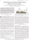 Cover page: A Dual-Polarity Graphene NEMS Switch ESD Protection Structure