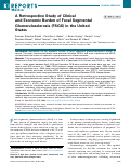 Cover page: A Retrospective Study of Clinical and Economic Burden of Focal Segmental Glomerulosclerosis (FSGS) in the United States