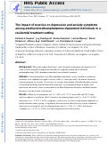 Cover page: The Impact of Exercise On Depression and Anxiety Symptoms Among Abstinent Methamphetamine-Dependent Individuals in A Residential Treatment Setting.