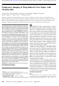 Cover page: Noninvasive Imaging of Drug-Induced Liver Injury with 18F-DFA PET