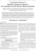 Cover page: Functional census of mutation sequence spaces: The example of p53 cancer rescue mutants