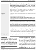 Cover page: Characterization of culturable vaginal Lactobacillus species among women with and without bacterial vaginosis from the United States and India: a cross-sectional study