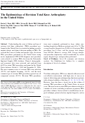 Cover page: The Epidemiology of Revision Total Knee Arthroplasty in the United States