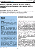 Cover page: Do looks matter? The role of the Electronic Residency Application Service photograph in dermatology residency selection