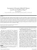 Cover page: Production of Ultrashort FEL XUV Pulses via a Reverse Undulator Taper