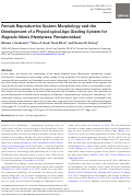 Cover page: Female Reproductive System Morphology and the Development of a Physiological Age-Grading System for Bagrada hilaris (Hemiptera: Pentatomidae)