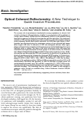 Cover page: Optical coherent reflectometry: A new technique to guide invasive procedures