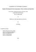 Cover page: Template Matching and Texture Segmentation: Theory, Methods and Algorithms