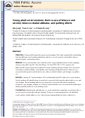 Cover page: Young adult social smokers: Their co-use of tobacco and alcohol, tobacco-related attitudes, and quitting efforts