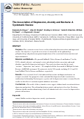 Cover page: The Association of Depression, Anxiety and Nocturia: A Systematic Review