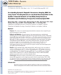 Cover page: Accelerating Dynamic Magnetic Resonance Imaging (MRI) for Lung Tumor Tracking Based on Low-Rank Decomposition in the Spatial–Temporal Domain: A&nbsp;Feasibility Study Based on Simulation and Preliminary Prospective Undersampled MRI